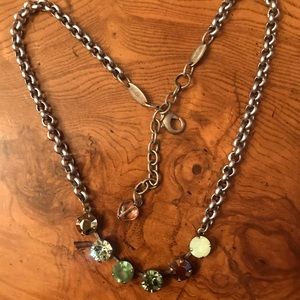 Authentic Sabika 6 stone row necklace